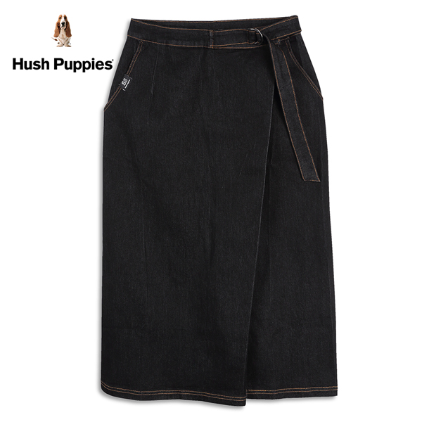 Hush Puppies 牛仔裙 女裝不規則開岔顯瘦牛仔中長裙 product thumbnail 2