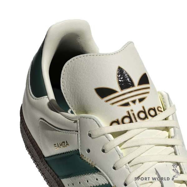 Adidas SAMBA OG 休閒鞋 男鞋 女鞋 皮革 焦糖底 米白綠【運動世界】IF1811 product thumbnail 8