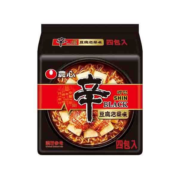 韓國 農心 頂級辛拉麵(豆腐泡菜味)4入(整袋裝)【小三美日】泡麵 / 進口 / 團購