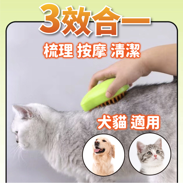 【Siegal思高】寵物噴霧潔毛梳 USB充電 黃色 綠色 product thumbnail 3