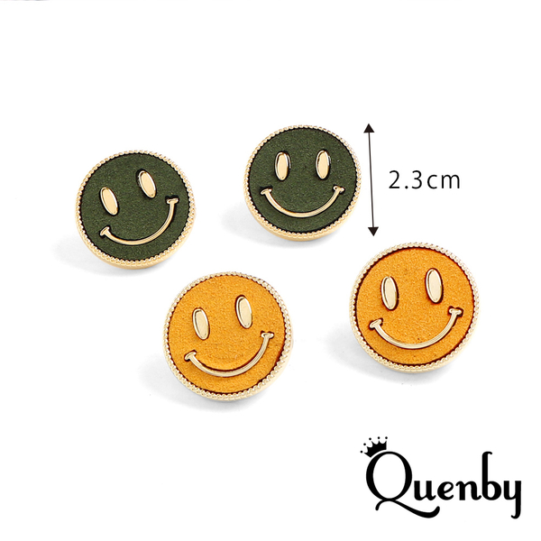 Quenby 聖誕交換禮物 韓系平價飾品 925純銀 甜美大學生款微笑耳環/耳針 product thumbnail 8