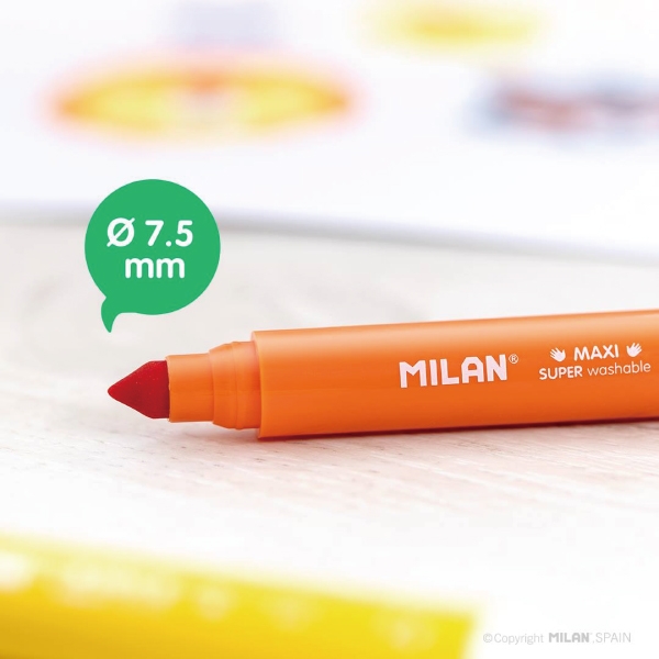 MILAN 可水洗魔法變色彩色筆(粗筆桿8+2色) product thumbnail 3