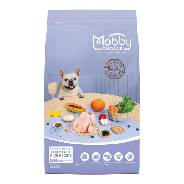 MobbyChoice 莫比自然食 狗飼料 3KG 雞肉/羊肉/低卡/雞肉幼母犬 食譜 有穀 犬糧『寵喵樂旗艦店』 product thumbnail 7