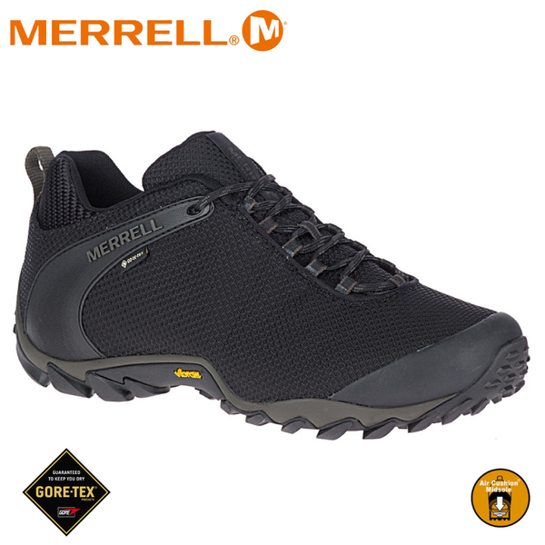 【 MERRELL 美國 男 CHAMELEON 8 STORM GORE-TEX休閒鞋《黑色》】ML033103/健行