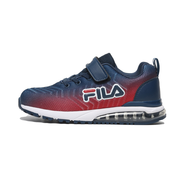 FILA 休閒鞋 藍紅 漸層 黏帶 氣墊 運動鞋 中童 3J402X313 product thumbnail 4