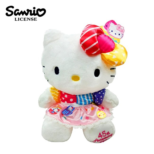 【震撼精品百貨】Hello Kitty 凱蒂貓~日本SANRIO三麗鷗HELLO KITTY45週年絨毛娃娃*00715
