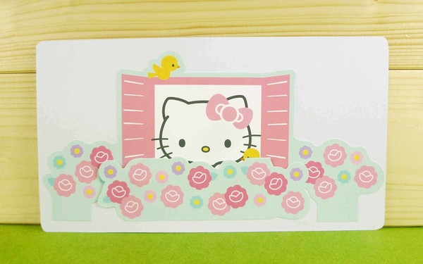 【震撼精品百貨】Hello Kitty 凱蒂貓~卡片-花(M)