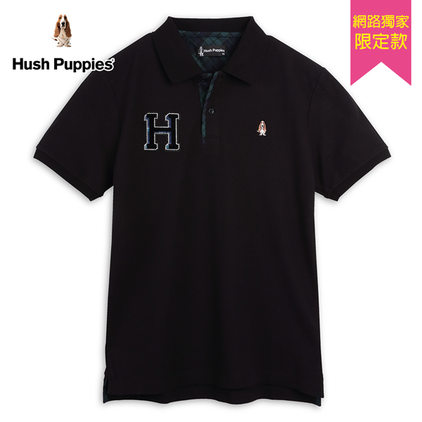 Hush Puppies POLO衫 男裝格紋牙刷繡H短袖POLO衫 product thumbnail 3