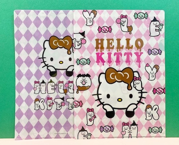 【震撼精品百貨】Hello Kitty 凱蒂貓~三麗鷗 KITTY 日本A4文件夾/資料夾(2P)-萬聖節#14553