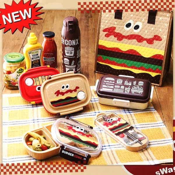 日本製 Burger Conx 漢堡/薯條便當盒 兩款可選 可微波 便當 午餐盒 野餐盒 保鮮盒 日本製 BurgerConx product thumbnail 2