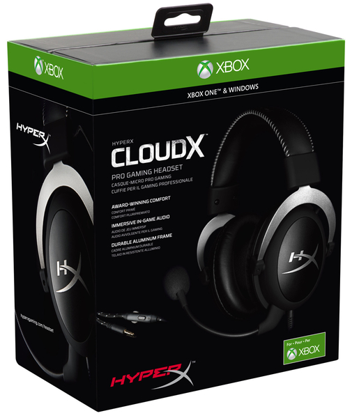 【福利品】金士頓 Xbox專用 HyperX CloudX 耳罩式耳機麥克風 (HX-HSCX-SR/AS)