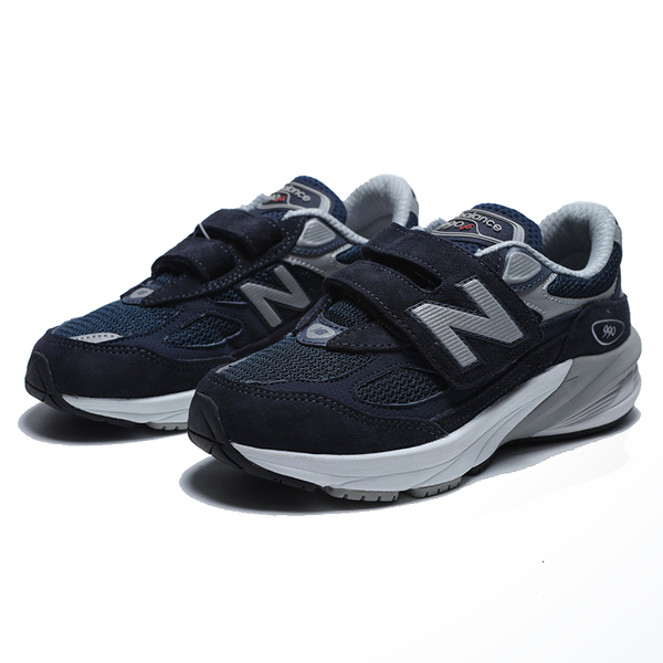 NEW BALANCE 童鞋 休閒鞋 NB 990 深藍 麂皮 中童 PV990NV6