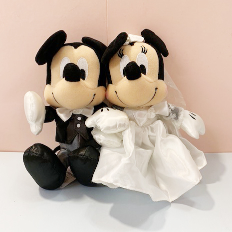 【震撼精品百貨】Micky Mouse_米奇/米妮 ~迪士尼絨毛娃娃結婚組-白紗#07333