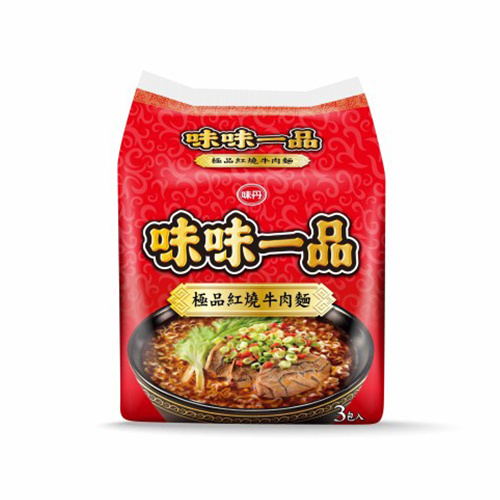 味味一品袋麵系列(珍味牛肉/珍味爌肉/皇朝牛筋/紅燒牛肉/麻辣臭豆腐/川味牛肉)(3入/袋)【愛買】 product thumbnail 4