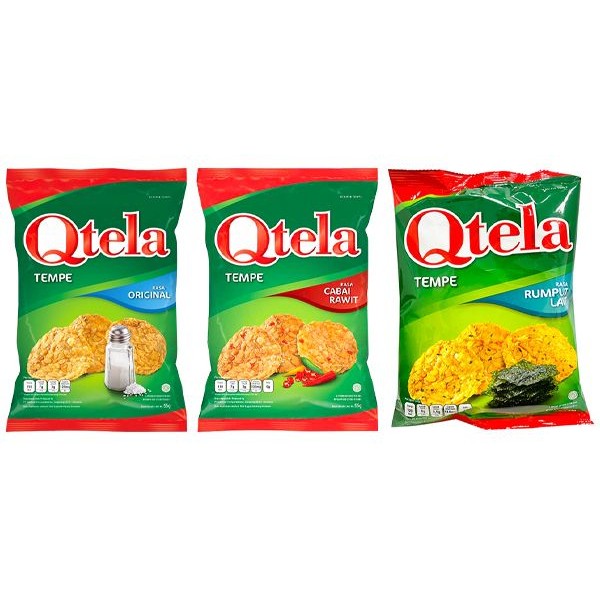 印尼 Qtela 原味／辣味／海苔風味 天貝脆片(55g) 款式可選【小三美日】DS010928