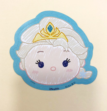 【震撼精品百貨】冰雪奇緣_Frozen~卡片-Q版貼紙-2入-愛紗