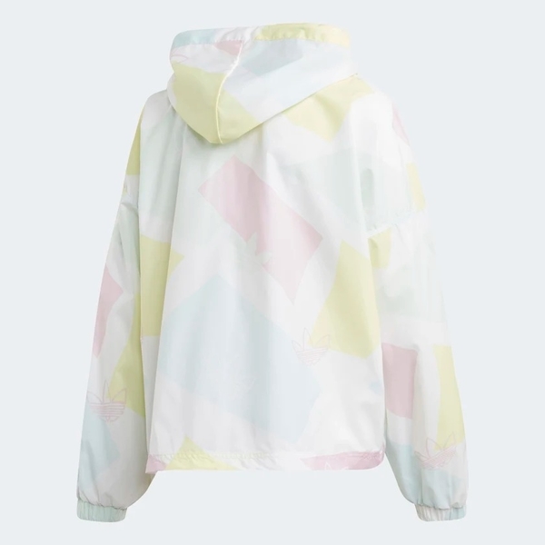 ADIDAS GRAPHIC WINDBREAKER 女裝 外套 連帽 慢跑 休閒 防風 三葉草 眼睛 彩色【運動世界】GK3680 product thumbnail 2