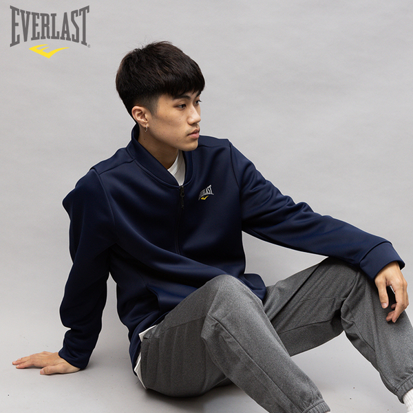 EVERLAST 外套 深藍 方領 機能 潛水布 外套 男 4051140880