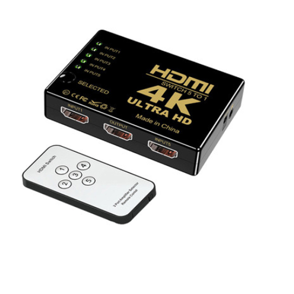 4K HDMI切換器 5進1出 附搖控 HDMI 1.4版 分接器 swtich 分配器 切換盒 支援 4K 2K product thumbnail 2