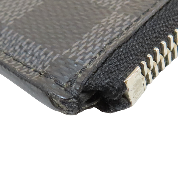【二手名牌BRAND OFF】LOUIS VUITTON 路易威登 黑色 PVC塗層帆布 棋盤格 手拿包 N41501 product thumbnail 9