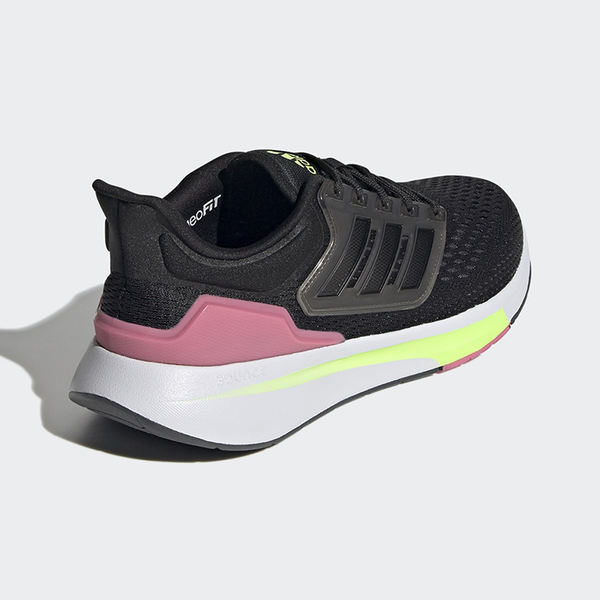 【下殺】Adidas 女鞋 慢跑鞋 EQ21 RUN 透氣 輕量 黑 粉【運動世界】H68076 product thumbnail 5