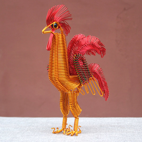 熱賣預購－十二生肖(雞)純手工鋁線工藝品 家居裝飾擺件 生日禮物