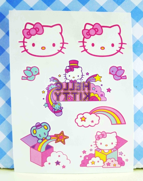 【震撼精品百貨】Hello Kitty 凱蒂貓~KITTY貼紙-紋身貼紙-魔術箱子