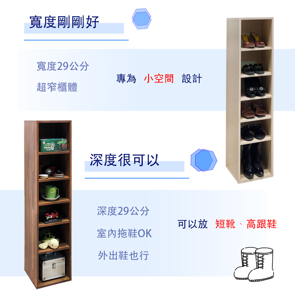 ONE 生活 多功能小空間六層置物櫃 (2入組) product thumbnail 7