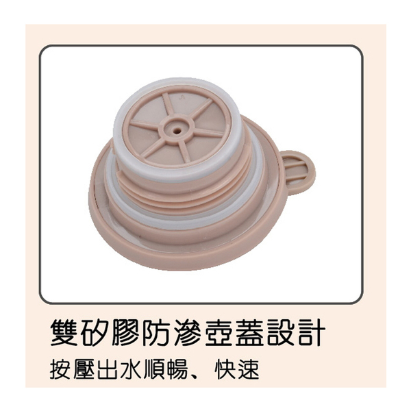 秦博士 304玫瑰金養生保溫保冷壺1000ml SKD100 product thumbnail 3