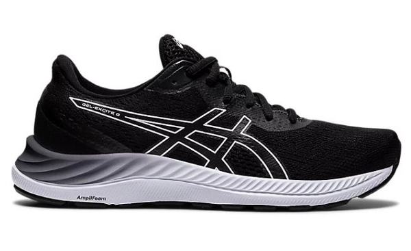 ASICS GEL-EXCITE 8 女款黑白D寬楦慢跑鞋 1012A915-002 product thumbnail 6