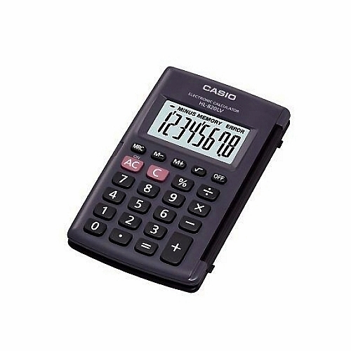 CASIO 卡西歐 8位數國家考試專用計算機(HL-820LV-BK)