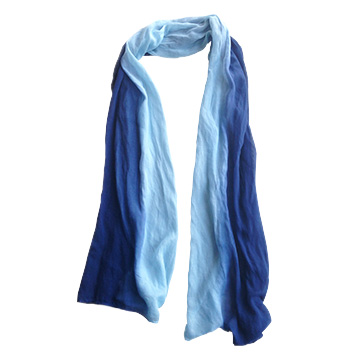 Timberland雙拼色圍巾/絲巾 - 藍