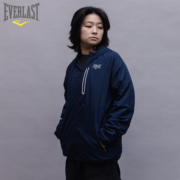 EVERLAST 外套 深藍 拉鍊 連帽 風衣外套 男 4951143080