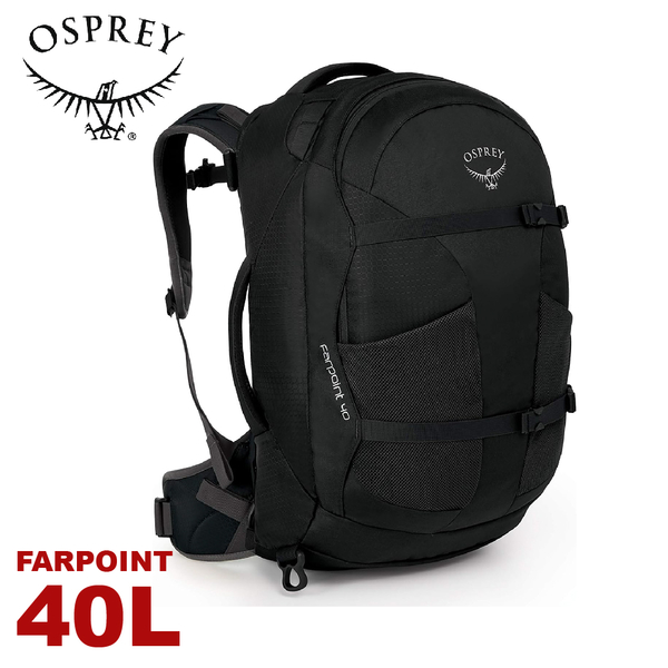 【OSPREY 美國 Farpoint 40L 旅行背包《黑》】雙肩背包/後背包/行李箱/登山/自助旅遊