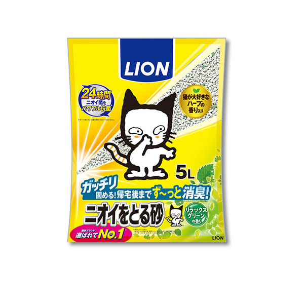 LION獅王 日本24小時強效除臭礦砂5L 無香味/花香/綠茶 連續17年銷售第1！貓砂『寵喵樂旗艦店』 product thumbnail 4