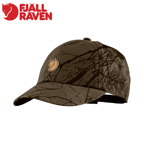 【Fjallraven 小狐狸 Lappland Camo Cap棒球帽《深橄欖迷彩》】F77407/鴨舌帽/防曬帽/休閒帽