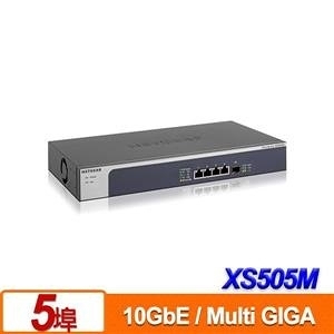 NETGEAR XS505M 5埠 10Gb 無網管 Multi-Giga 交換器