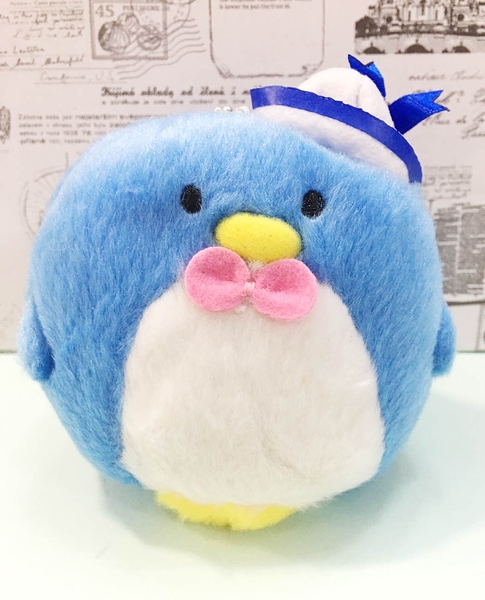 【震撼精品百貨】Tuxedo Sam Sanrio 山姆藍企鵝~絨毛鎖圈/吊飾*10939