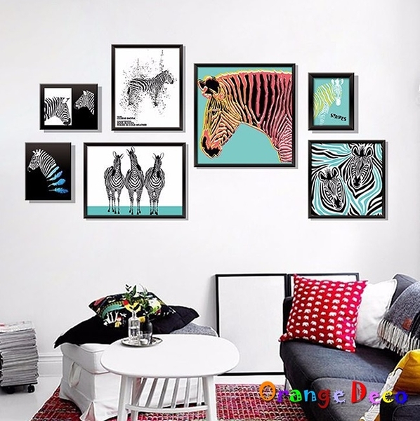 壁貼【橘果設計】動物相片 DIY組合壁貼 牆貼 壁紙 室內設計 裝潢 無痕壁貼 佈置