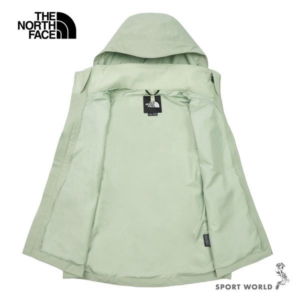 The North Face 北面 女裝 連帽外套 防水 綠【運動世界】NF0A88FYI0G product thumbnail 4