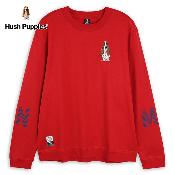 Hush Puppies T恤 男裝英文字印花刺繡狗長袖T恤 product thumbnail 2