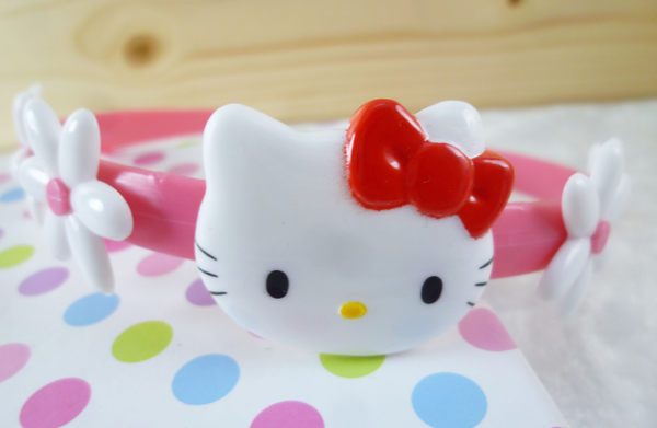 【震撼精品百貨】Hello Kitty 凱蒂貓~髮圈 小花【共1款】 product thumbnail 2