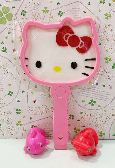 【震撼精品百貨】Hello Kitty 凱蒂貓~三麗鷗 KITTY 撈金魚玩具-粉#00388