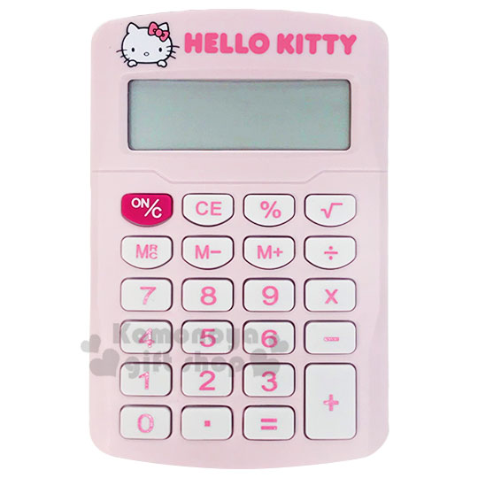 小禮堂 Hello Kitty 迷你攜帶型計算機《2款隨機.粉/紅》8位元.事務用品 4710884-959535 product thumbnail 2