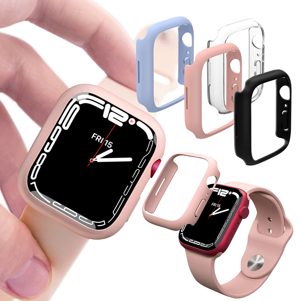 JTLEGEND Apple Watch Series 7 (41mm/45mm) QRim 全方位防護防摔錶殼 請選尺寸與顏色