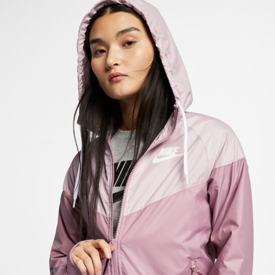 ★現貨在庫★ Nike Windrunner 女裝 外套 風衣 連帽 防風 拼接 粉 【運動世界】AR3093-515 product thumbnail 3