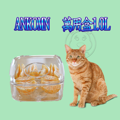 【培菓幸福寵物專營店】Ankomn Turn-n-Seal 萬用盒1.0L(蝦)