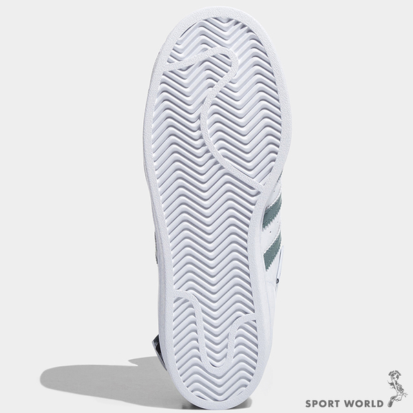 【現貨】Adidas Superstar 男鞋 女鞋 休閒鞋 標籤 白 綠 HQ6455 product thumbnail 7
