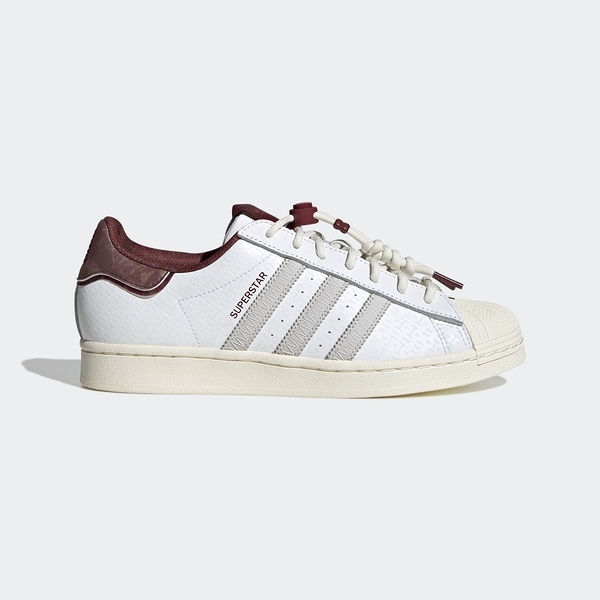 Adidas Superstar 男女款 休閒鞋 經典 Originals 貝殼頭 奶油底 白紅 穿搭 IF2577