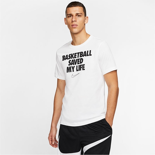 【現貨】Nike Dri-FIT My Life 男裝 短袖 上衣 籃球 休閒 棉質 白【運動世界】CD1132-100 product thumbnail 2